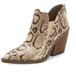Vince Camuto Gradina Snake Print Ankle Boot